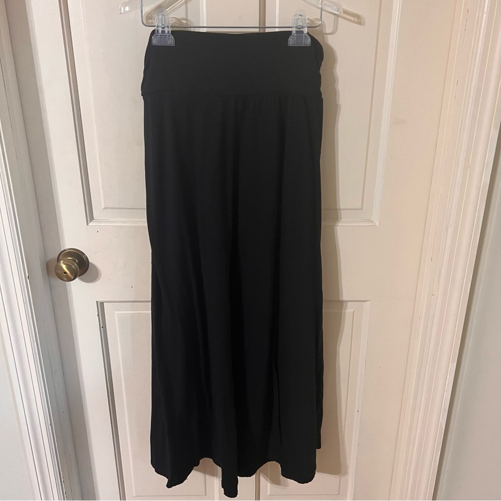 Crew Knitwear Black Maxi Skirt - Size Large